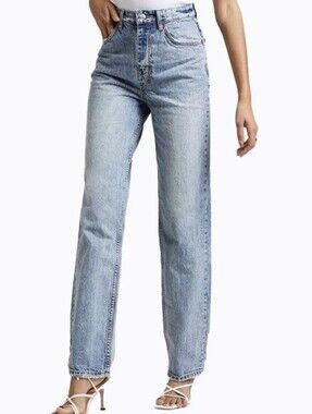 Ksubi Playback Karma Women's Straight Leg Jeans in Light Blue Wash